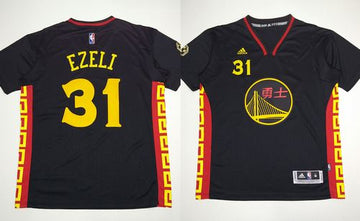 Festus Ezeli Golden State Warriors black jersey