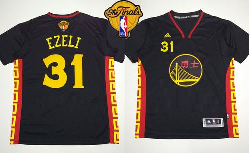 Festus Ezeli Golden State Warriors black jersey