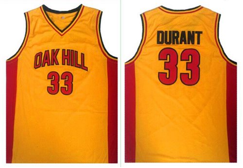 Kevin Durant Golden State Warriors gold jersey