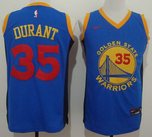 Kevin Durant Golden State Warriors blue Fashion jersey