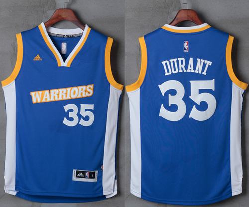 Kevin Durant Golden State Warriors royal jersey