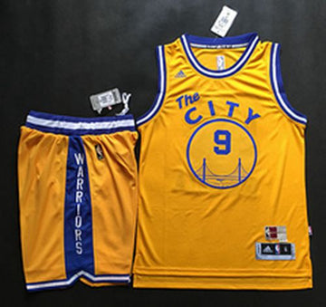 Andre Iguodala Golden State Warriors gold Throwback jersey