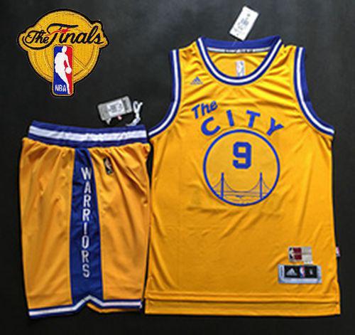 Andre Iguodala Golden State Warriors gold Throwback jersey