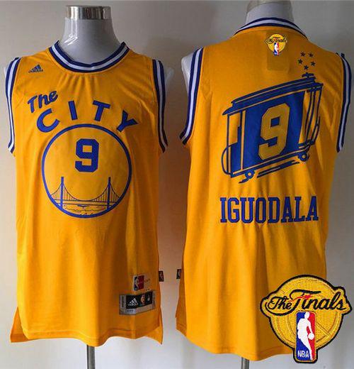 Andre Iguodala Golden State Warriors gold Throwback jersey