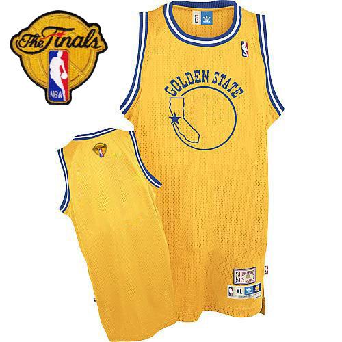 Custom Golden State Warriors gold Throwback jersey