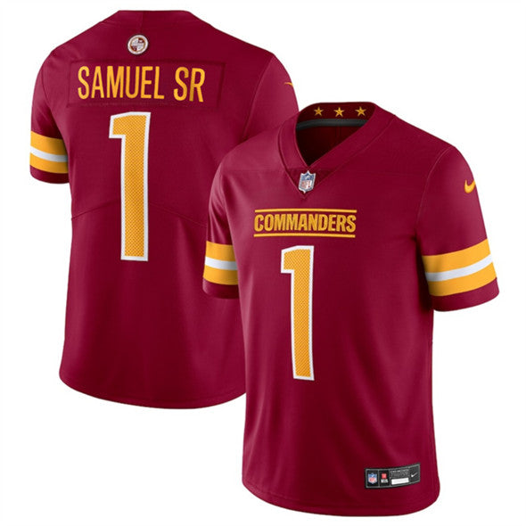 Deebo Samuel Sr Brgundy Washington Commanders jersey