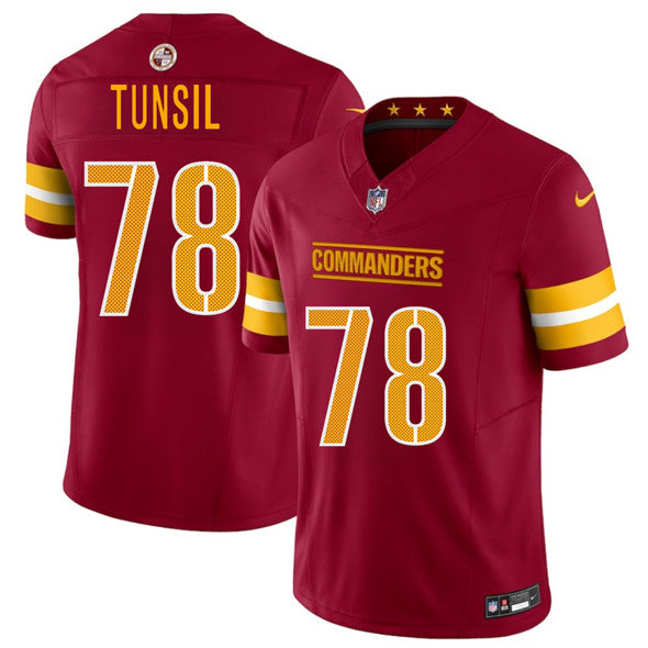 Laremy Tunsil Washington Commanders burgundy FUSE jersey