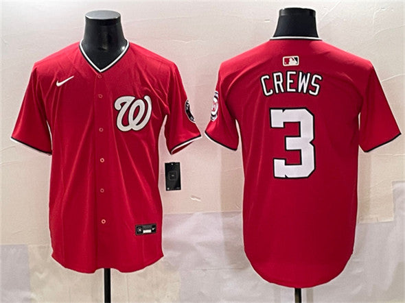 Dylan Crews Washington Nationals red jersey