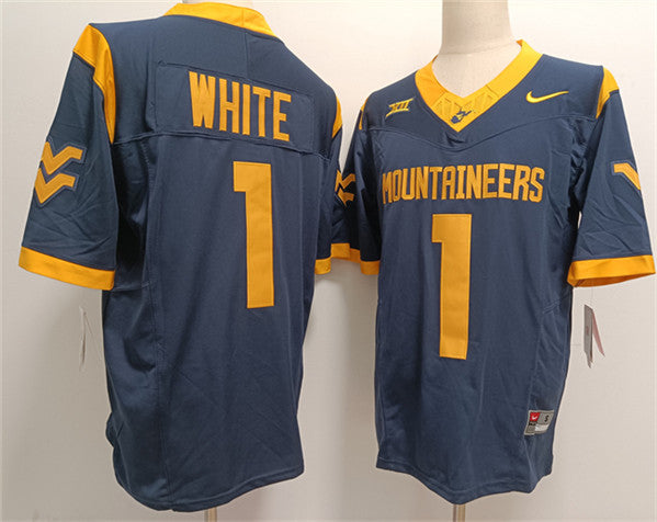 Jahiem West Virginia Mountaineers white jersey