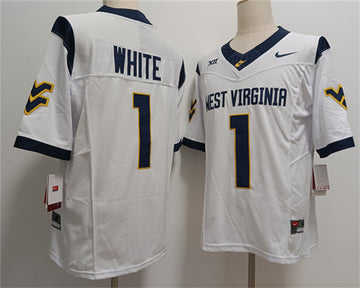 Jahiem West Virginia Mountaineers white jersey