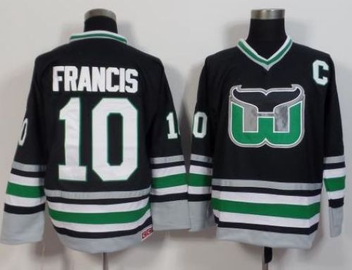 Ron Francis Carolina Hurricanes black Throwback jersey