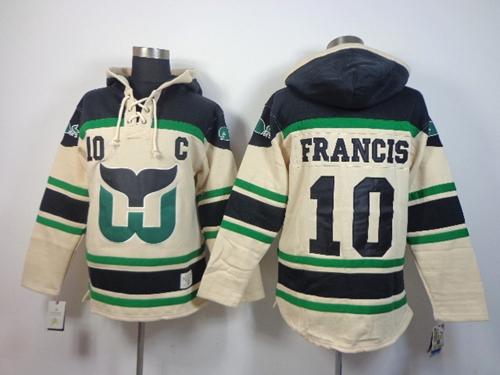 Ron Francis Carolina Hurricanes cream jersey