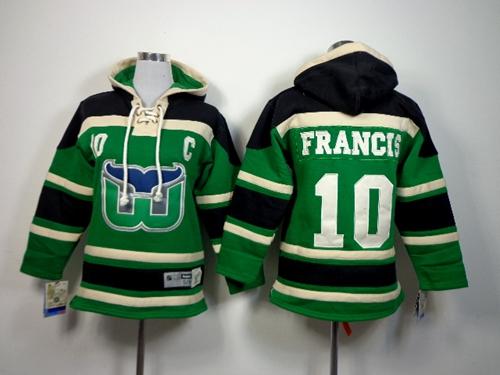 Ron Francis Carolina Hurricanes green jersey