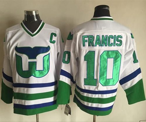 Ron Francis Carolina Hurricanes white Throwback jersey