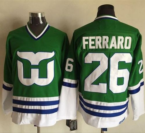 Ray Ferraro Carolina Hurricanes green Throwback jersey