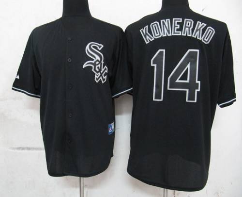 Paul Konerko Chicago White Sox black Fashion jersey