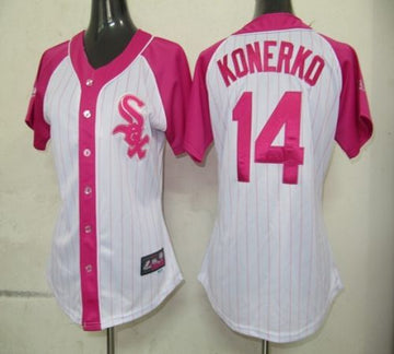 Paul Konerko Chicago White Sox white-pink Fashion jersey