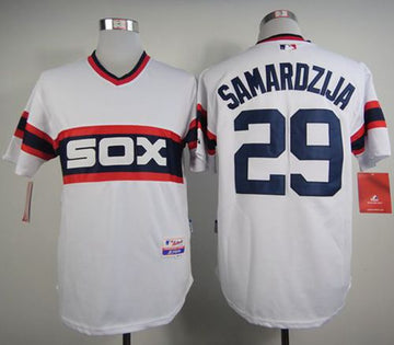 Jeff Samardzija Chicago White Sox white Alternate jersey