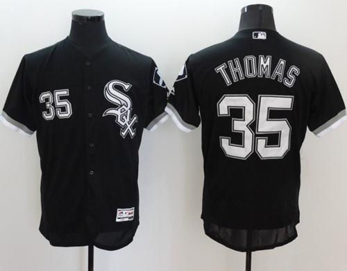 Frank Thomas Chicago White Sox black Authentic jersey