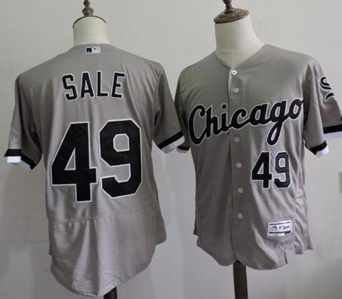 Chris Sale Chicago White Sox grey Authentic jersey