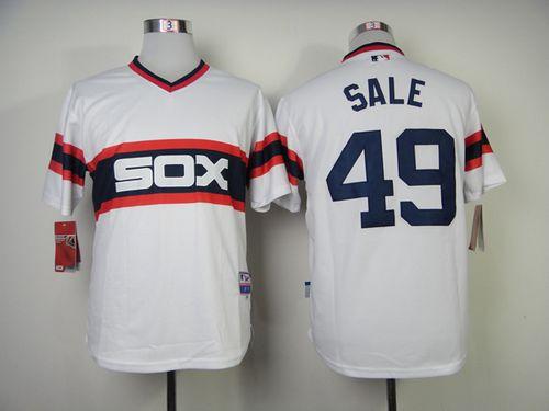 Chris Sale Chicago White Sox white Alternate jersey