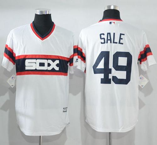 Chris Sale Chicago White Sox white Alternate jersey