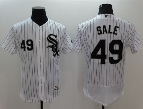Chris Sale Chicago White Sox white Authentic jersey