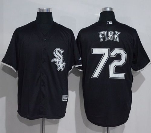 Carlton Fisk Chicago White Sox black jersey
