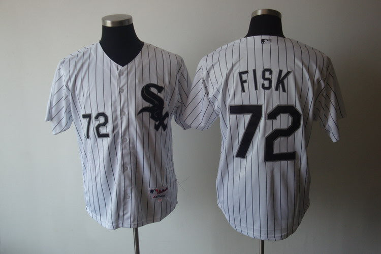 Carlton Fisk Chicago White Sox white jersey