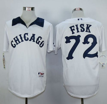 Carlton Fisk Chicago White Sox white jersey