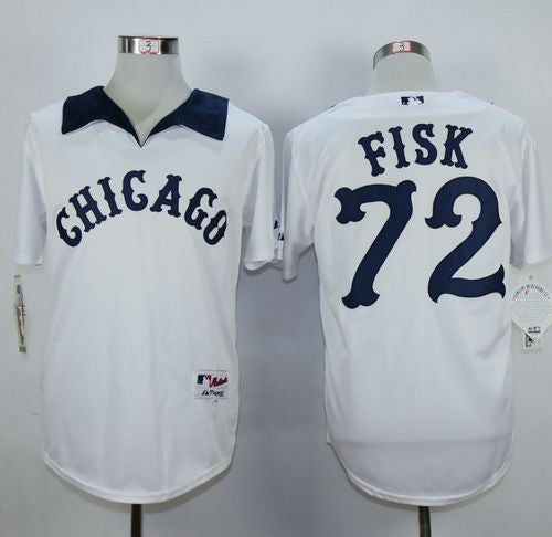 Carlton Fisk Chicago White Sox white jersey