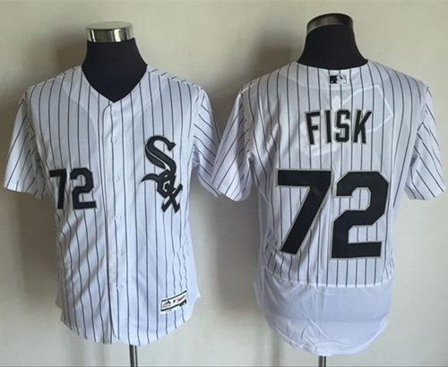 Carlton Fisk Chicago White Sox white Authentic jersey