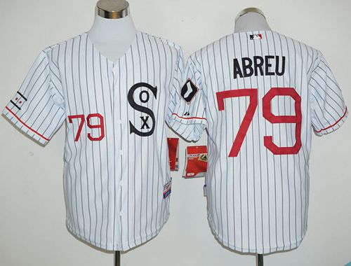 Jose Abreu Chicago White Sox white Cooperstown jersey