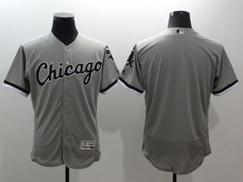 Custom Chicago White Sox grey Authentic jersey