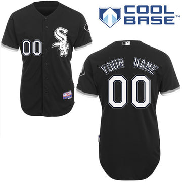 Custom Chicago White Sox black Authentic jersey