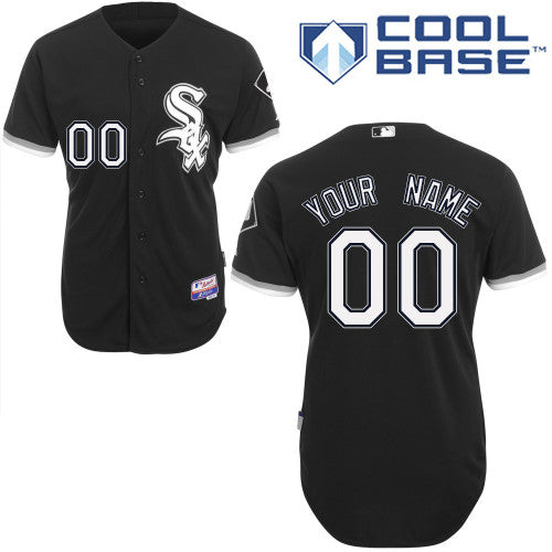 Custom Chicago White Sox black Authentic jersey