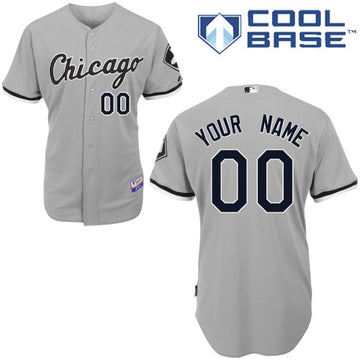 Custom Chicago White Sox grey Authentic jersey