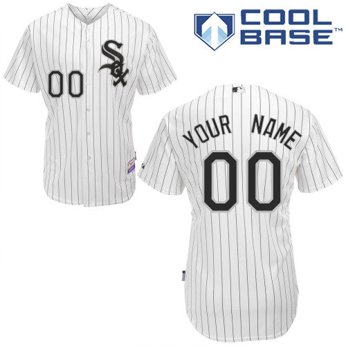 Custom Chicago White Sox white Authentic jersey