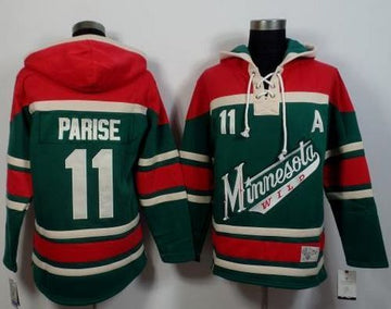 Zach Parise Minnesota Wild green-red jersey