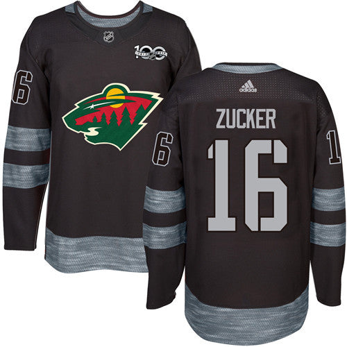 Jason Zucker Minnesota Wild black jersey