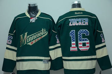 Jason Zucker Minnesota Wild green Fashion jersey