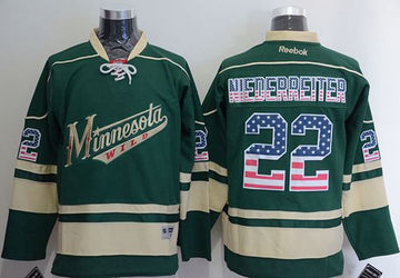 Nino Niederreiter Minnesota Wild green Fashion jersey