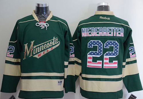 Nino Niederreiter Minnesota Wild green Fashion jersey