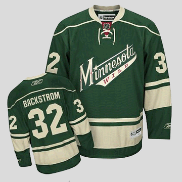Niklas Backstrom Minnesota Wild green jersey