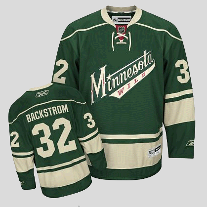 Niklas Backstrom Minnesota Wild green jersey
