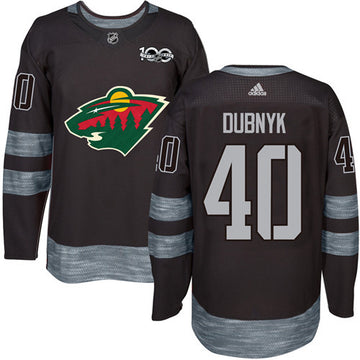 Devan Dubnyk Minnesota Wild black jersey