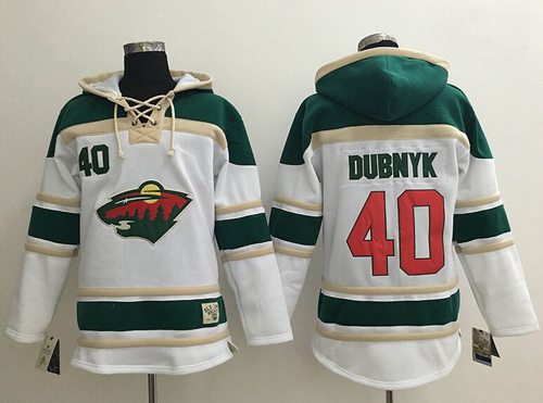 Devan Dubnyk Minnesota Wild white jersey