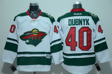 Devan Dubnyk Minnesota Wild white jersey