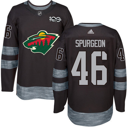 Jared Spurgeon Minnesota Wild black jersey