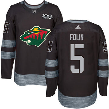 Christian Folin Minnesota Wild black jersey